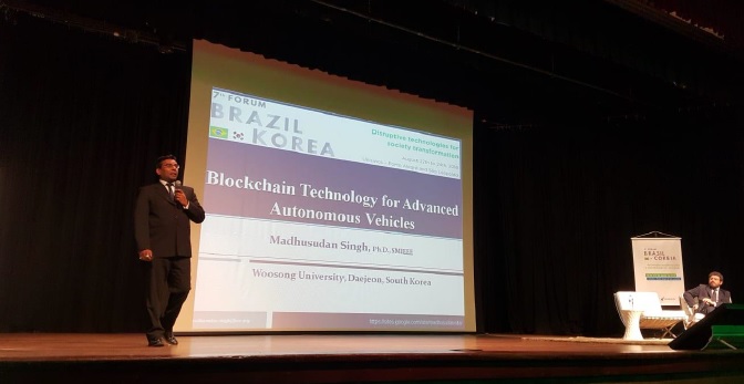 Dr. Madhusudan Singh, joint 7th Brazil – Korea Forum 2019