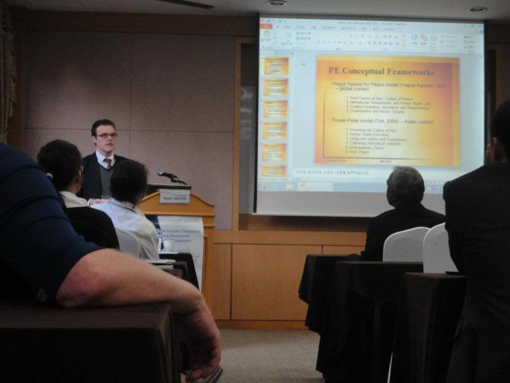 Dr. Kevin Kester presented his paper